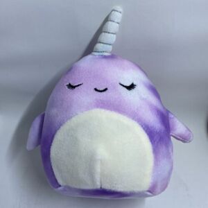 Squishmallow 5โ Nabilaย theโPurple Narwhal Plush Stuffed Animal KellytoyโEaster